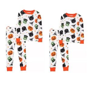 NWT / TWIN BUNDLE / Carter's Halloween Cat and Pumpkin Pajama Set / 18-24 months